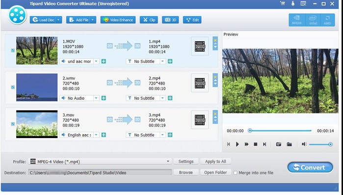Tipard Video Converter电脑版FLV转MP4格式教学