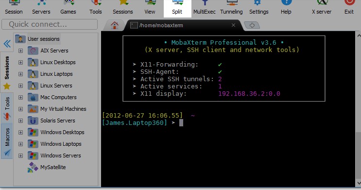 MobaXterm官方下载分割模式图文教学