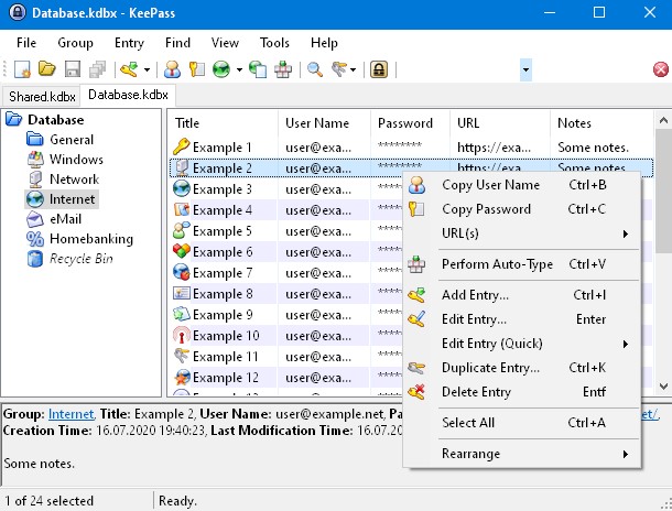 KeePass Password Safe用户界面图文介绍