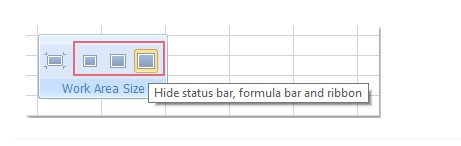 Kutools for Excel显示或隐藏功能区状态栏教学