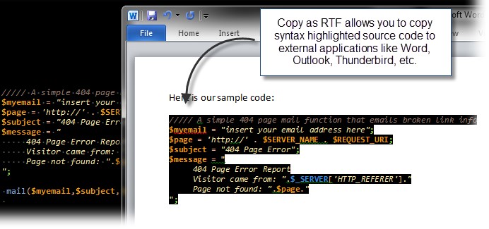UltraEdit在 RTF/HTML 中复制/粘贴语法突出显示教学