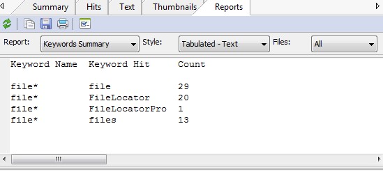 Mythicsoft FileLocator Pro文件列表报告使用教学