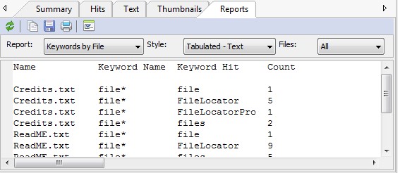 Mythicsoft FileLocator Pro文件列表报告使用教学