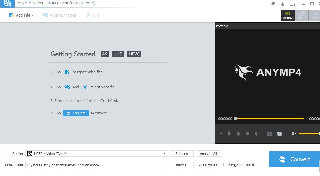 AnyMP4 Video Enhancement官方下载使用帮助