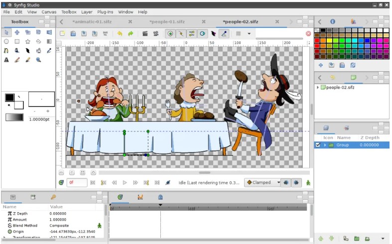 Synfig Studio官方下载样条工具使用教学