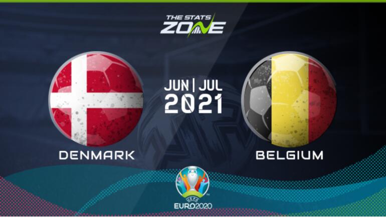 图：欧洲足球锦标赛2020 丹麦VS比利时
