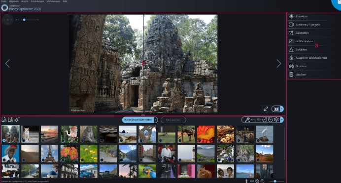 Ashampoo Photo Optimizer分屏显示图文教学