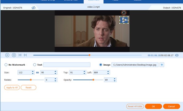 AnyMP4 Video Enhancement视频水印添加教学
