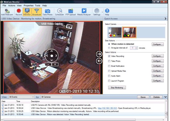 WebCam Monitor官方下载选择广播配置文件教学