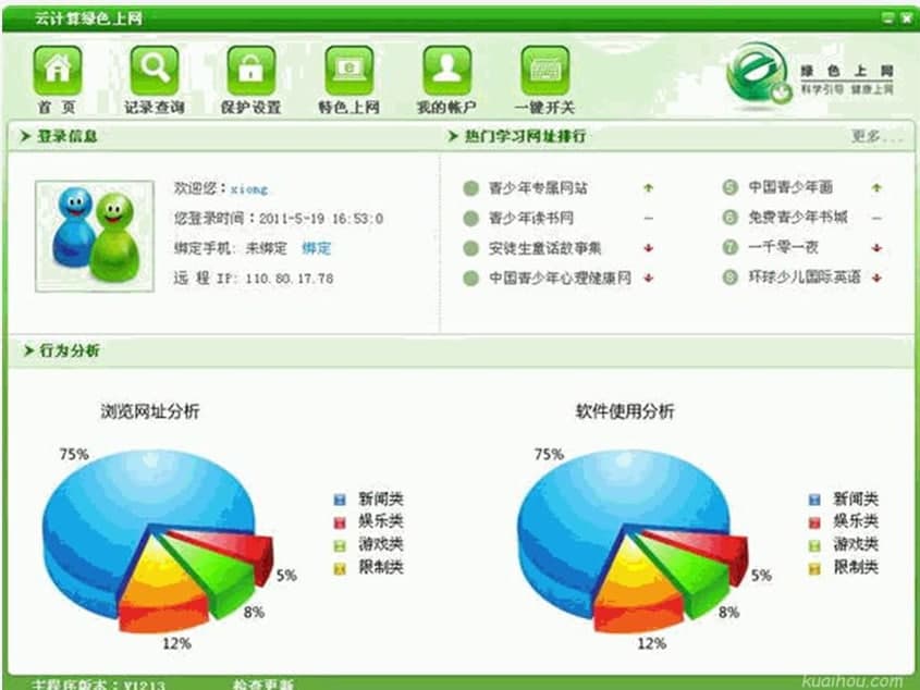 云计算绿色上网平台软件特点及功能