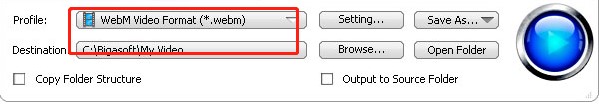 Bigasoft WebM Converter官方下载视频转换图文教学