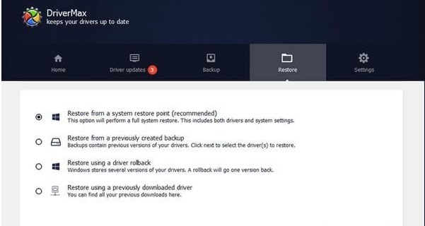 DriverMax功能介绍