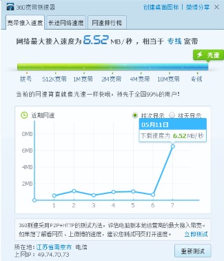 360网络测速器介绍