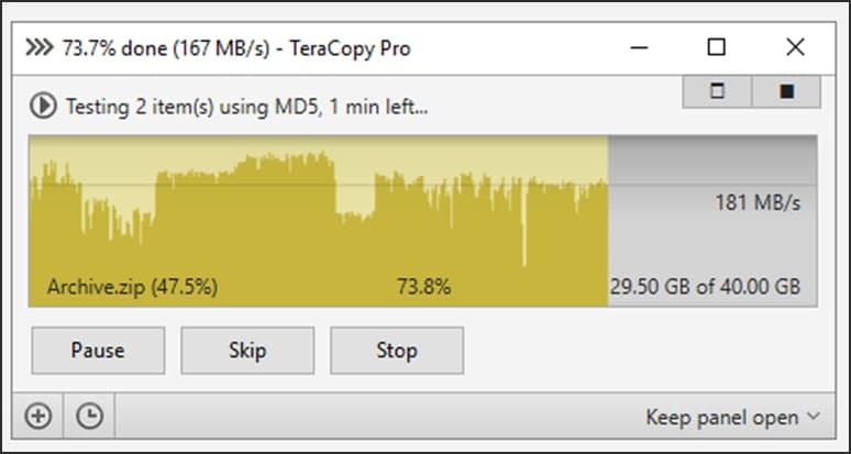 TeraCopy 官方下载拖放确认对话框图文教学