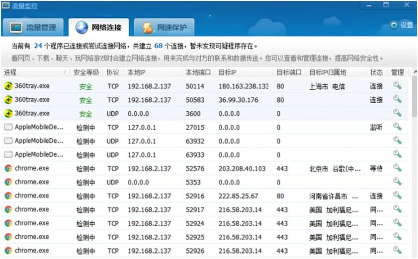 360流量监控器独立版主要功能及使用方法