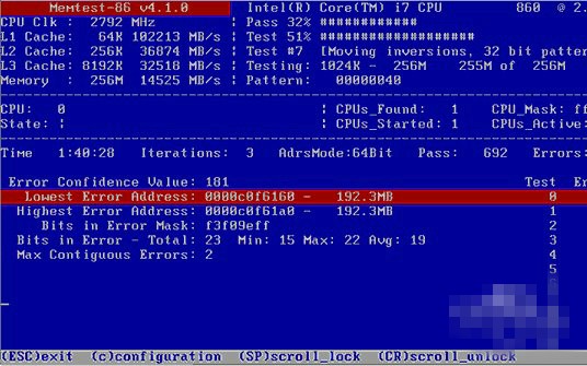 怎么使用Memtest86进行内存测试？使用说明