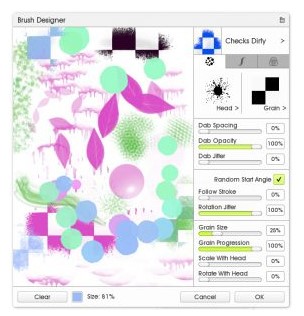 ArtRage Studio自定义画笔设计器头部设置教学