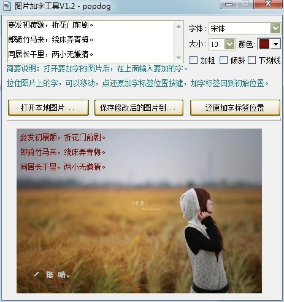 图片加字工具使用技巧
