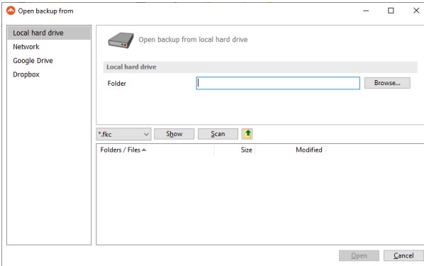 图：FBackup
