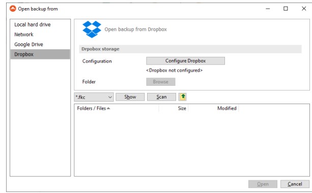 图：FBackup