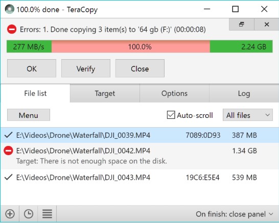 图：TeraCopy