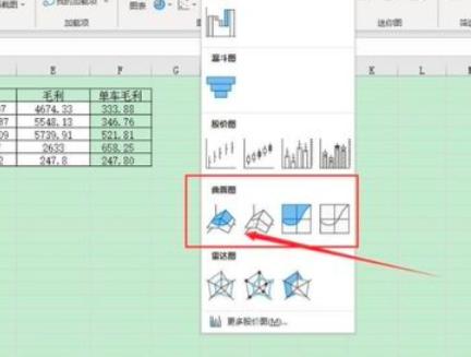 Microsoft Excel 2019如何插入曲面图显示数据