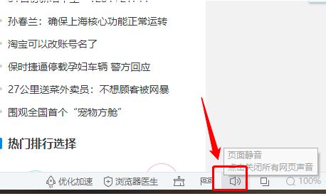 2345浏览器页面怎么静音