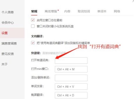 图：打开有道词典