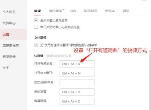 图：打开有道词典