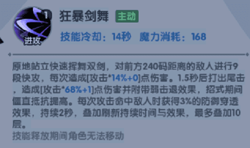 图：古荒遗迹双剑技能搭配策略