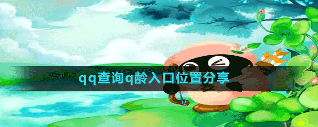 《QQ》查询q龄入口位置分享.gif