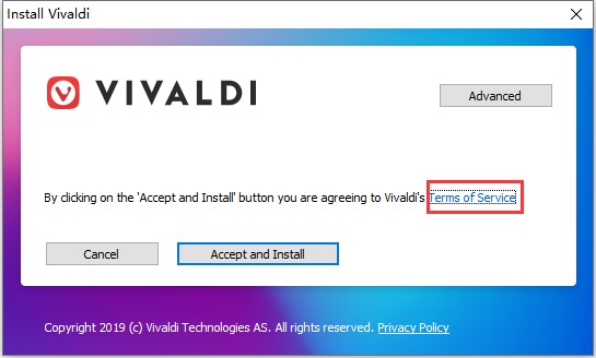 图：vivaldi浏览器