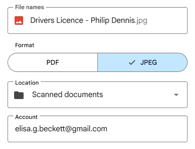 图：谷歌云端硬盘(Google Drive)现已支持将内容扫描为JPG图片格式而非PDF文档