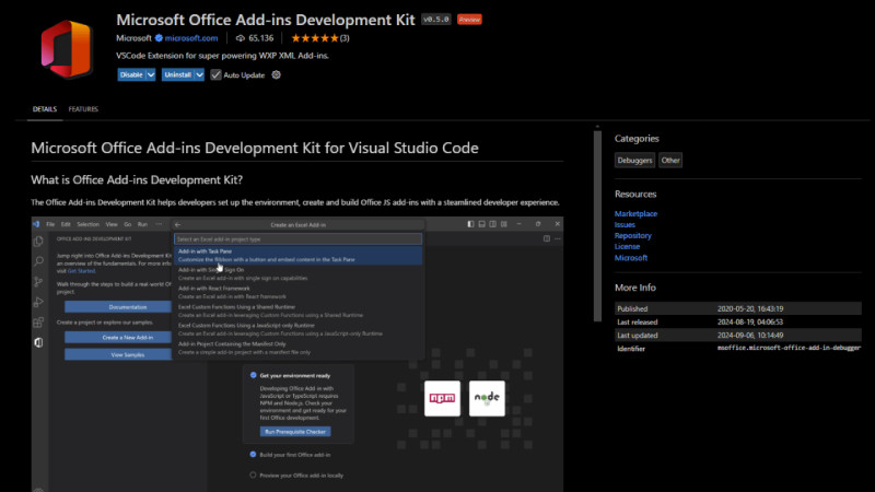 微软向开发者推出Office插件开发工具包(VSC版) 方便开发者们开发Office插件
